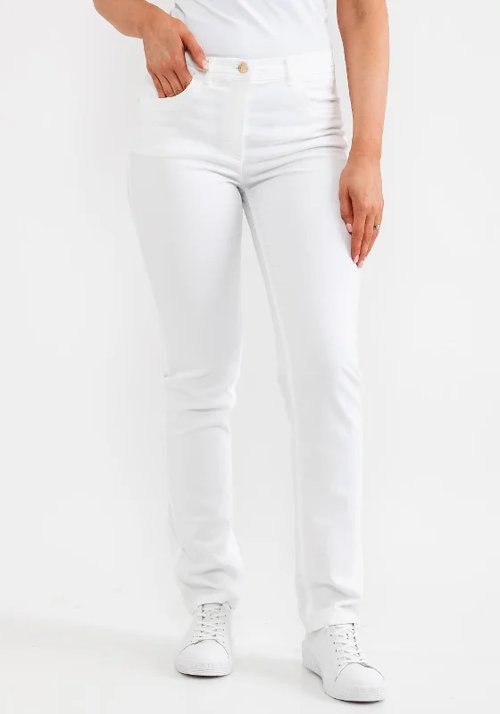 Zerres Gina Straight Leg Comfort Jeans, White